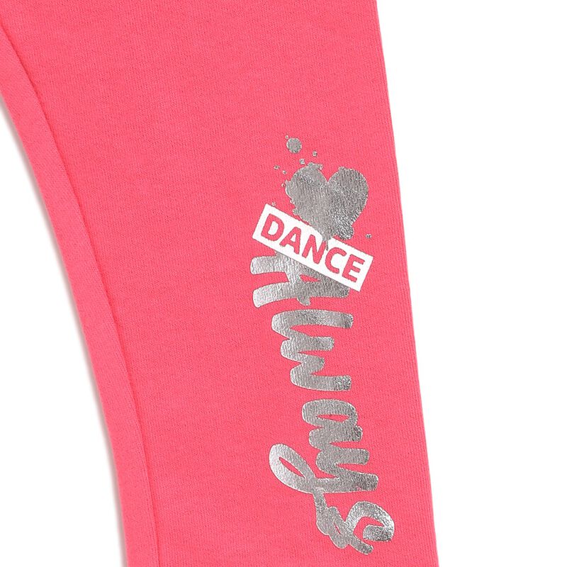 Girls Medium Pink Fleece Sweatpants image number null